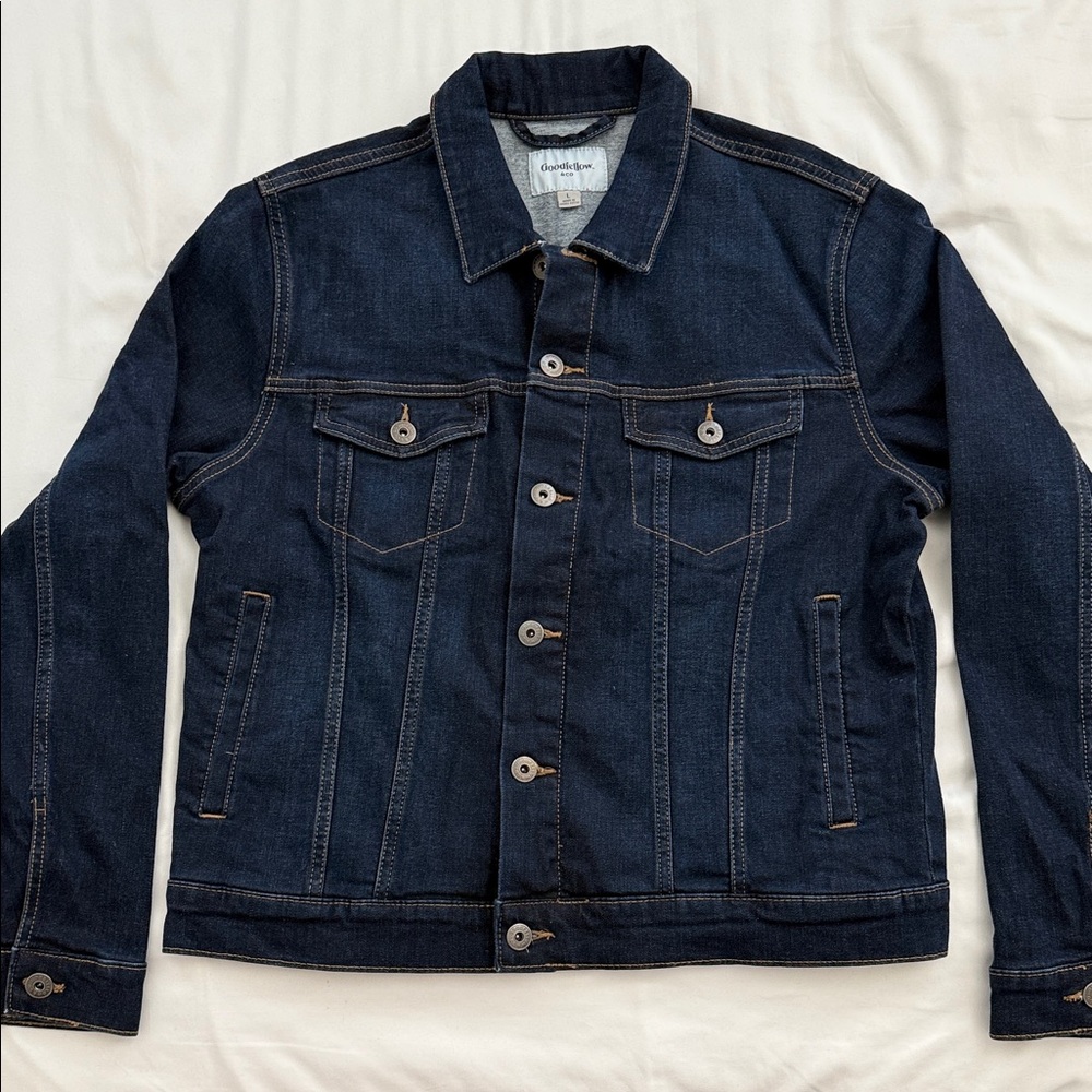 Men's Denim Jacket - Dark Blue